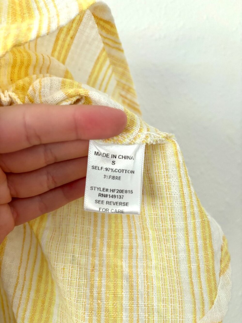 Yellow Tube Top w/ Ruffle - Picture 4 of 5